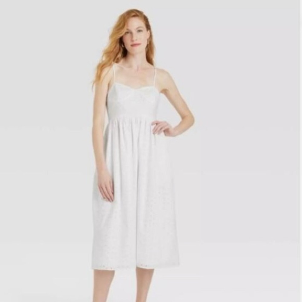 A New Day Eyelet Midi Dress